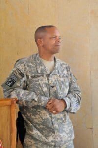 Colonel Burl Randolph, Jr. in Bagdad, Iraq, 2009